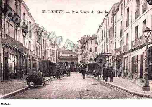 Ville de LODEVE, carte postale ancienne