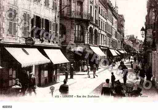 Ville de LORIENT, carte postale ancienne