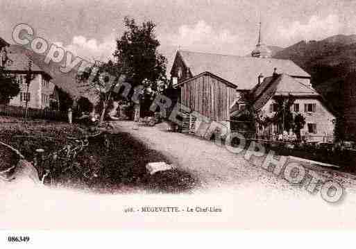 Ville de MEGEVETTE, carte postale ancienne