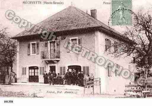 Ville de MEGEVETTE, carte postale ancienne