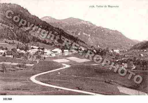 Ville de MEGEVETTE, carte postale ancienne