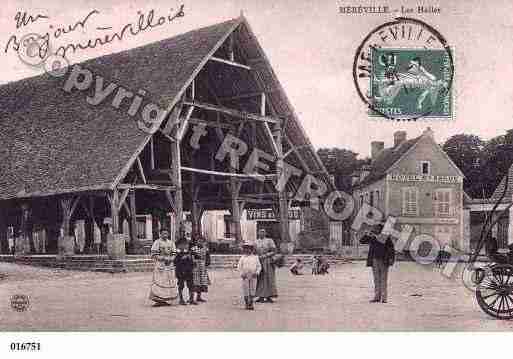 Ville de MEREVILLE, carte postale ancienne