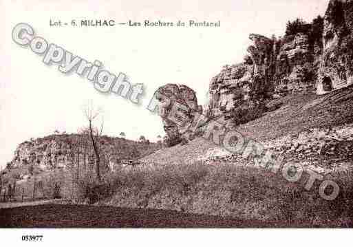 Ville de MILHAC, carte postale ancienne