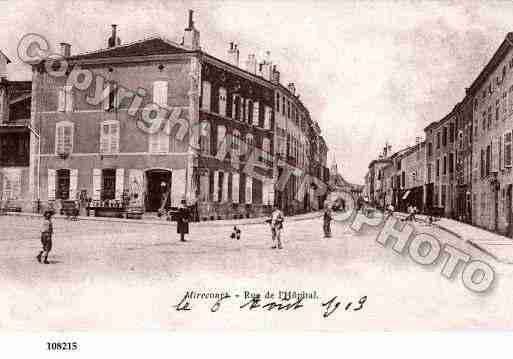 Ville de MIRECOURT, carte postale ancienne