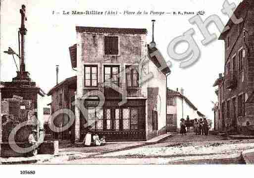 Ville de MIRIBEL, carte postale ancienne