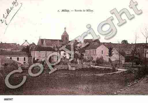 Ville de MOLAY, carte postale ancienne