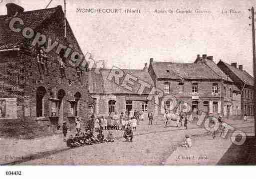 Ville de MONCHECOURT, carte postale ancienne