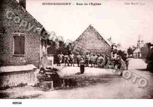 Ville de MONDESCOURT, carte postale ancienne