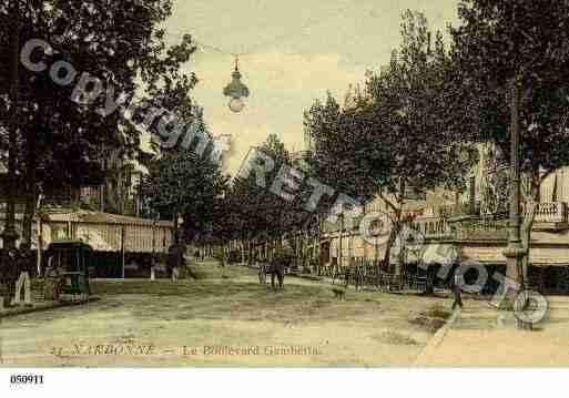 Ville de NARBONNE, carte postale ancienne