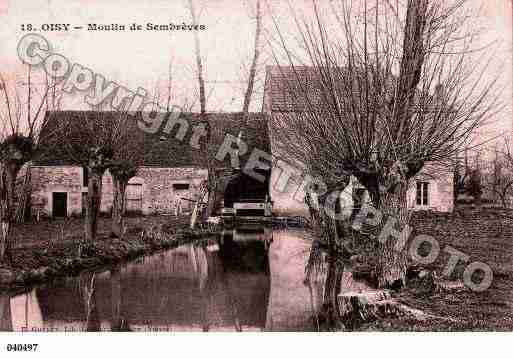 Ville de OISY, carte postale ancienne