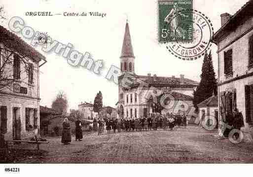 Ville de ORGUEIL, carte postale ancienne