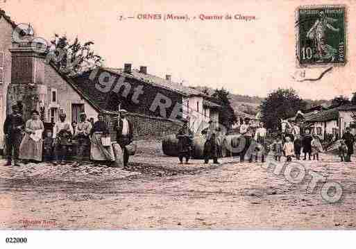 Ville de ORNES, carte postale ancienne