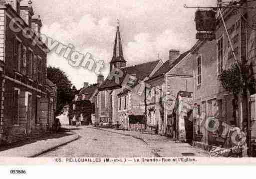 Ville de PELLOUAILLESLESVIGNES, carte postale ancienne