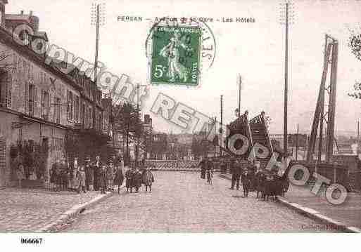 Ville de PERSAN, carte postale ancienne