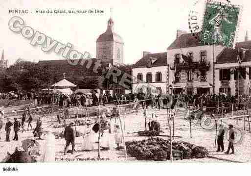 Ville de PIRIACSURMER, carte postale ancienne