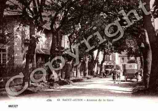 Ville de SAINTAUBINSURMER, carte postale ancienne