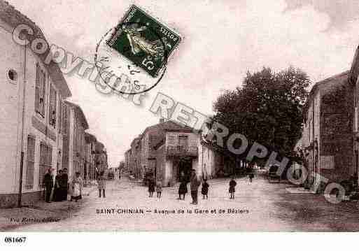 Ville de SAINTCHINIAN, carte postale ancienne