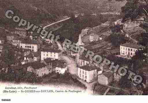 Ville de SAINTDIDIERSURDOULON, carte postale ancienne