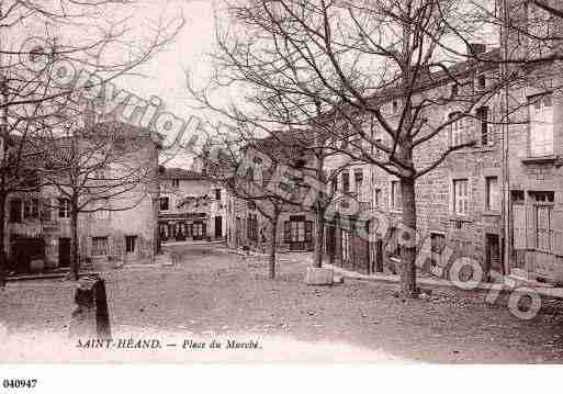 Ville de SAINTHEAND, carte postale ancienne