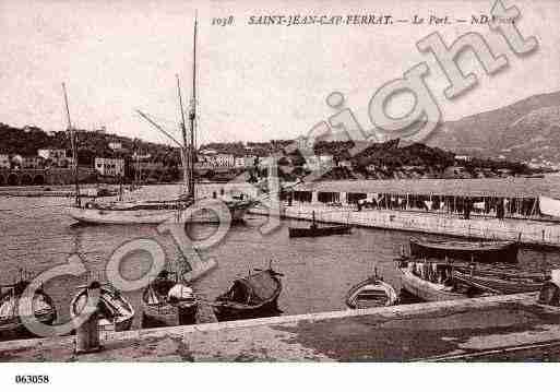 Ville de SAINTJEANCAPFERRAT, carte postale ancienne