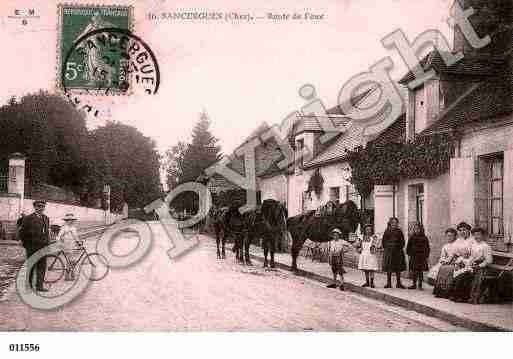 Ville de SANCERGUES, carte postale ancienne