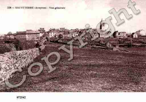 Ville de SAUVETERREDEROUERGUE, carte postale ancienne