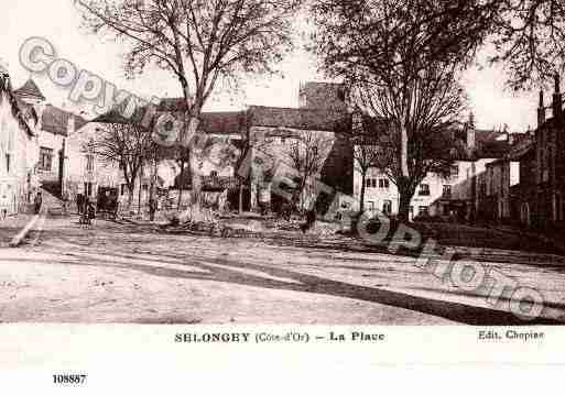 Ville de SELONGEY, carte postale ancienne