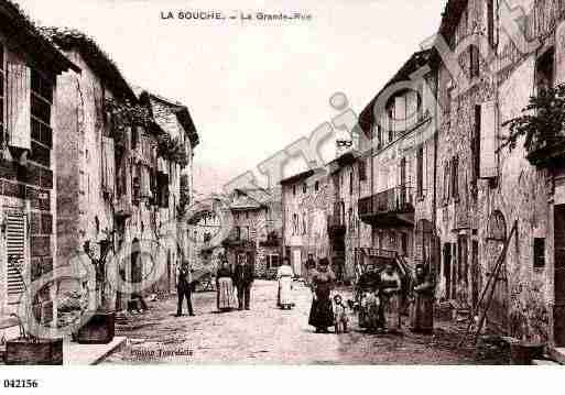 Ville de SOUCHE(LA), carte postale ancienne