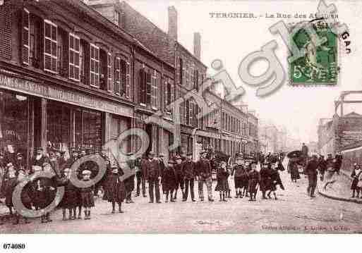 Ville de TERGNIER, carte postale ancienne