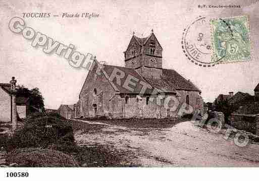 Ville de TOUCHES, carte postale ancienne