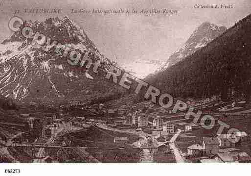 Ville de VALLORCINE, carte postale ancienne