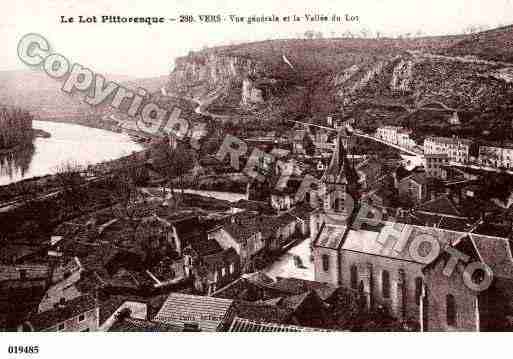 Ville de VERS, carte postale ancienne