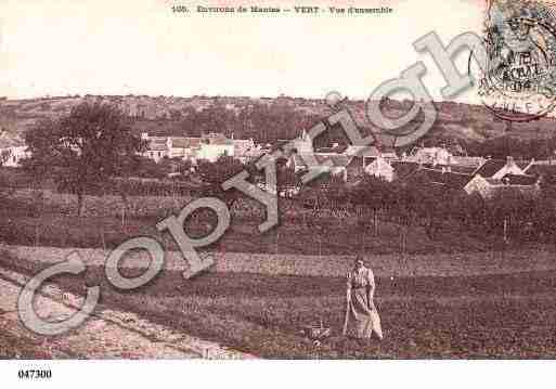 Ville de VERT, carte postale ancienne