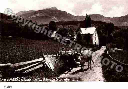 Ville de VILLARDDELANS, carte postale ancienne