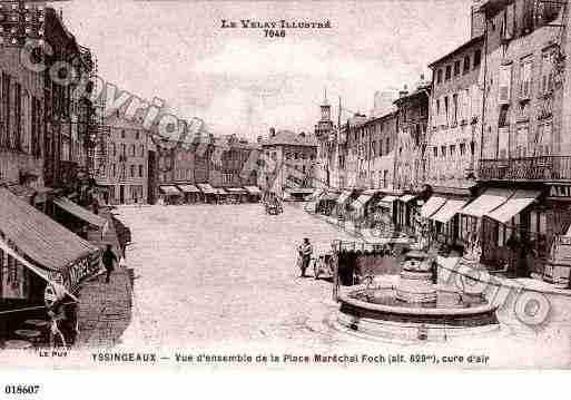 Ville de YSSINGEAUX, carte postale ancienne