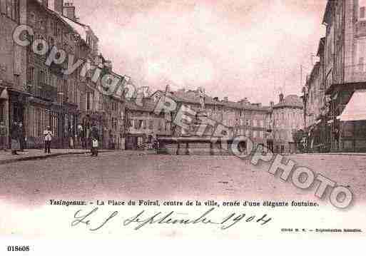 Ville de YSSINGEAUX, carte postale ancienne