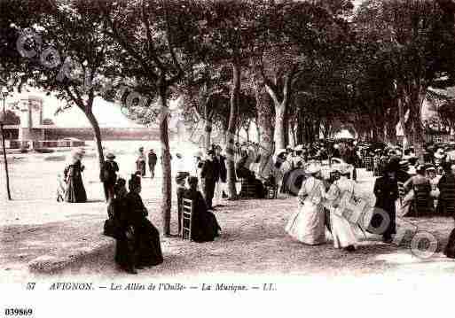 Ville de AVIGNON, carte postale ancienne