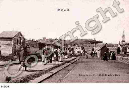 Ville de BINIC, carte postale ancienne