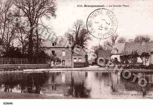 Ville de BRACQUEMONT, carte postale ancienne