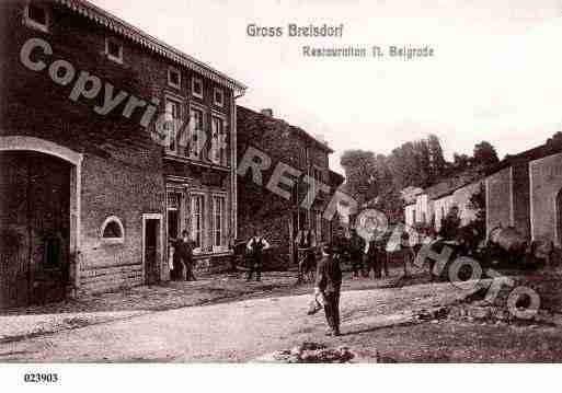 Ville de BREISTROFFLAGRANDE, carte postale ancienne