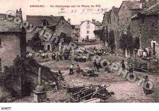 Ville de CHANAC, carte postale ancienne
