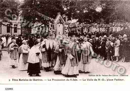 Ville de CHARTRES, carte postale ancienne