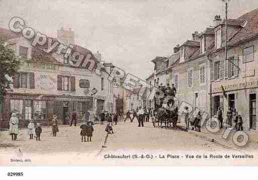 Ville de CHATEAUFORT, carte postale ancienne