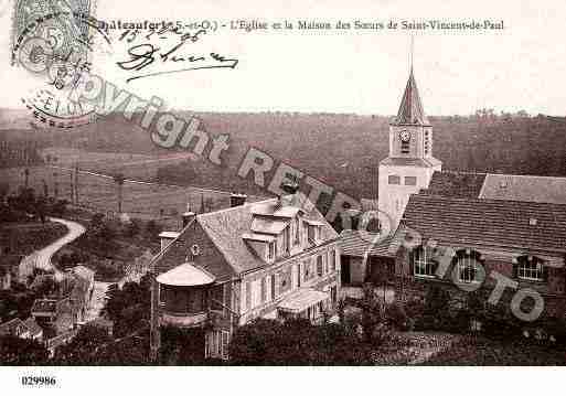 Ville de CHATEAUFORT, carte postale ancienne