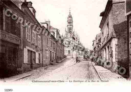 Ville de CHATEAUNEUFSURCHER, carte postale ancienne