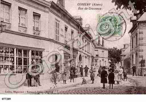 Ville de CORBENY, carte postale ancienne