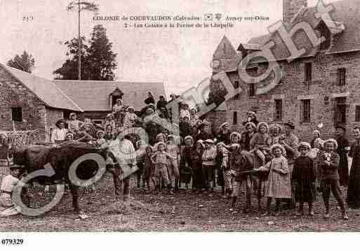 Ville de COURVAUDON, carte postale ancienne