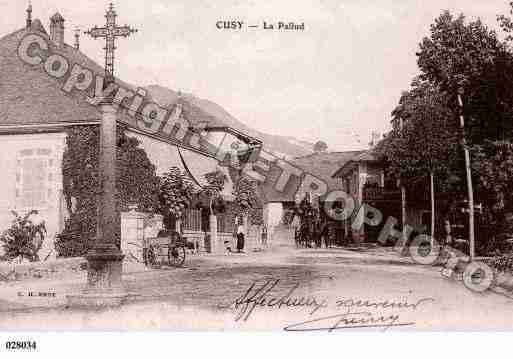 Ville de CUSY, carte postale ancienne