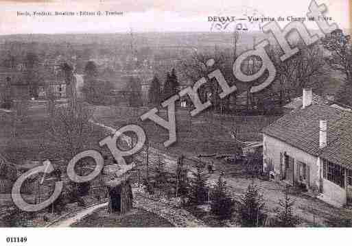 Ville de DEVIAT, carte postale ancienne