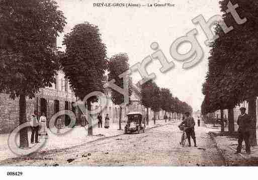 Ville de DIZYLEGROS, carte postale ancienne